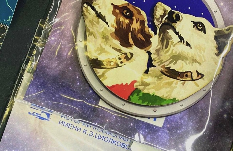 Сувенирная лавка при Музее истории космонавтики им. Циолковского. 